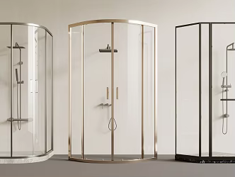 Modern Shower Room Shower Room Rain Partition Shower 3d model