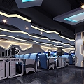 Modern Internet Cafes 3d model