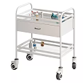 Medical Equipment Set for Clinic with Examination Table Privacy Screen Cart Stool and Lab Coat