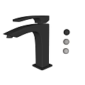 Modern Black Faucet Design With Three Colored Balls In Black Gold And White