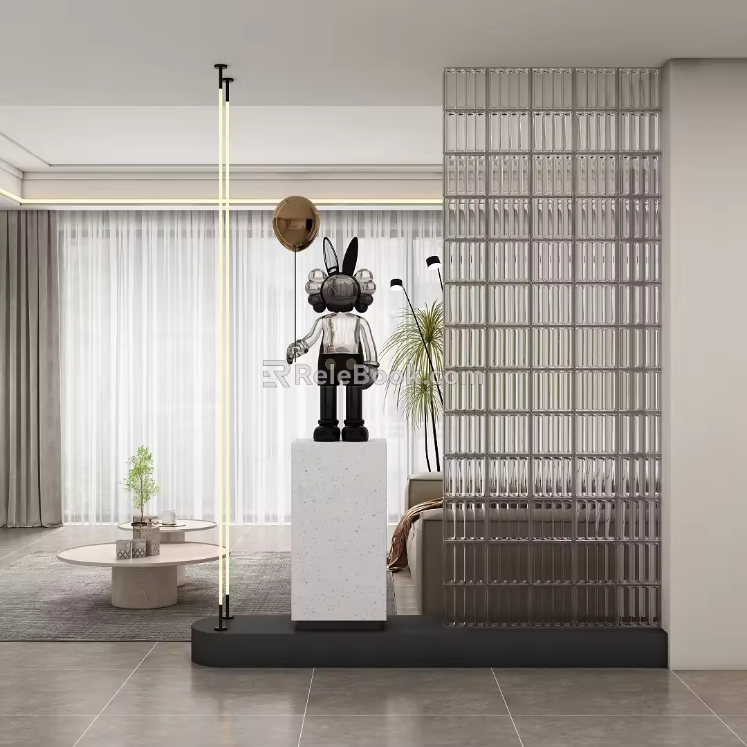 Entrance aisle partition 3d model