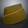 Stylish Brown Casual Hat With Yellow Stitching For Daily Fashion Look