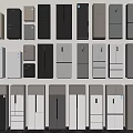 Various Modern Refrigerators And Freezers Collection With Different Colors And Designs