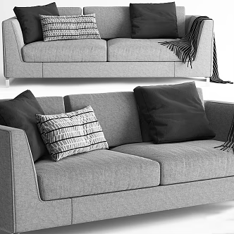 Sofa Ray B & B Italy 3d model