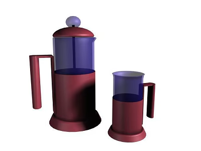 Modern kettle 3d model