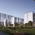Modern Residential Buildings With Lush Green Surroundings