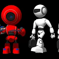 modern robot high-tech artificial intelligence robot 3d model