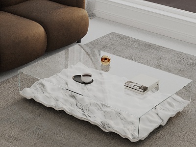 Modern coffee table model