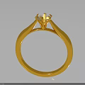 Elegant Gold Ring Featuring Sparkling Diamond For Classic Fashion Jewelry Accessory