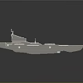 Fighter Jet 3D Model with Streamlined Design Multiple Engines and Gray Metallic Texture