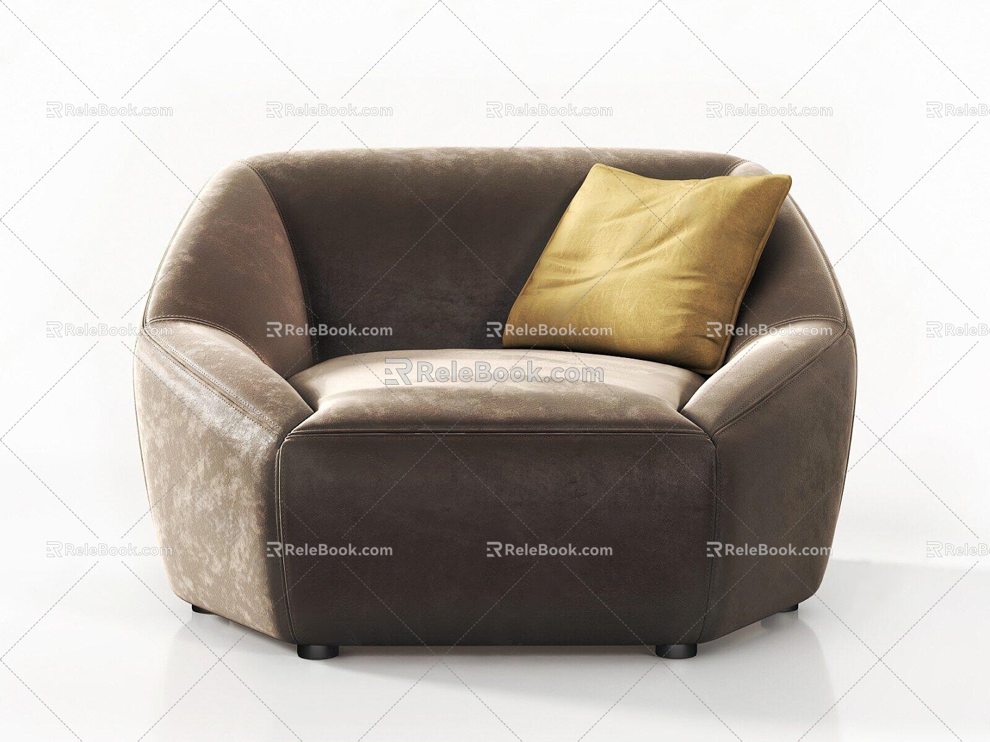 Modern single sofa 3d model download 2016VR0 3d model