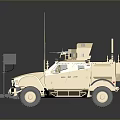 Golden Military Armored Tank With Antennas Equipment And Reflective Surface