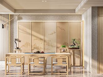 New Chinese Tea Room 3d model