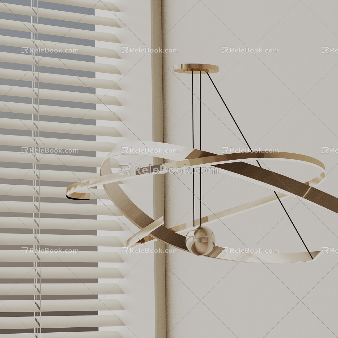 Modern chandelier 3d model