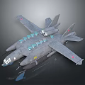 Gray Aerial Spacecraft With Multi Window Design Twin Engines And Red Emblem On Wings
