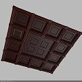 Classic Wooden Ceiling Design With Square Panels And Decorative Frames 3d model