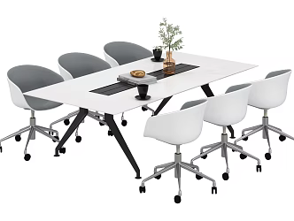 Small conference table 3d model