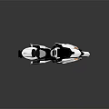 White Stylish Modern Motorcycle With Sleek Futuristic Design And Windshield