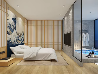 Japanese Guest Room 3d model