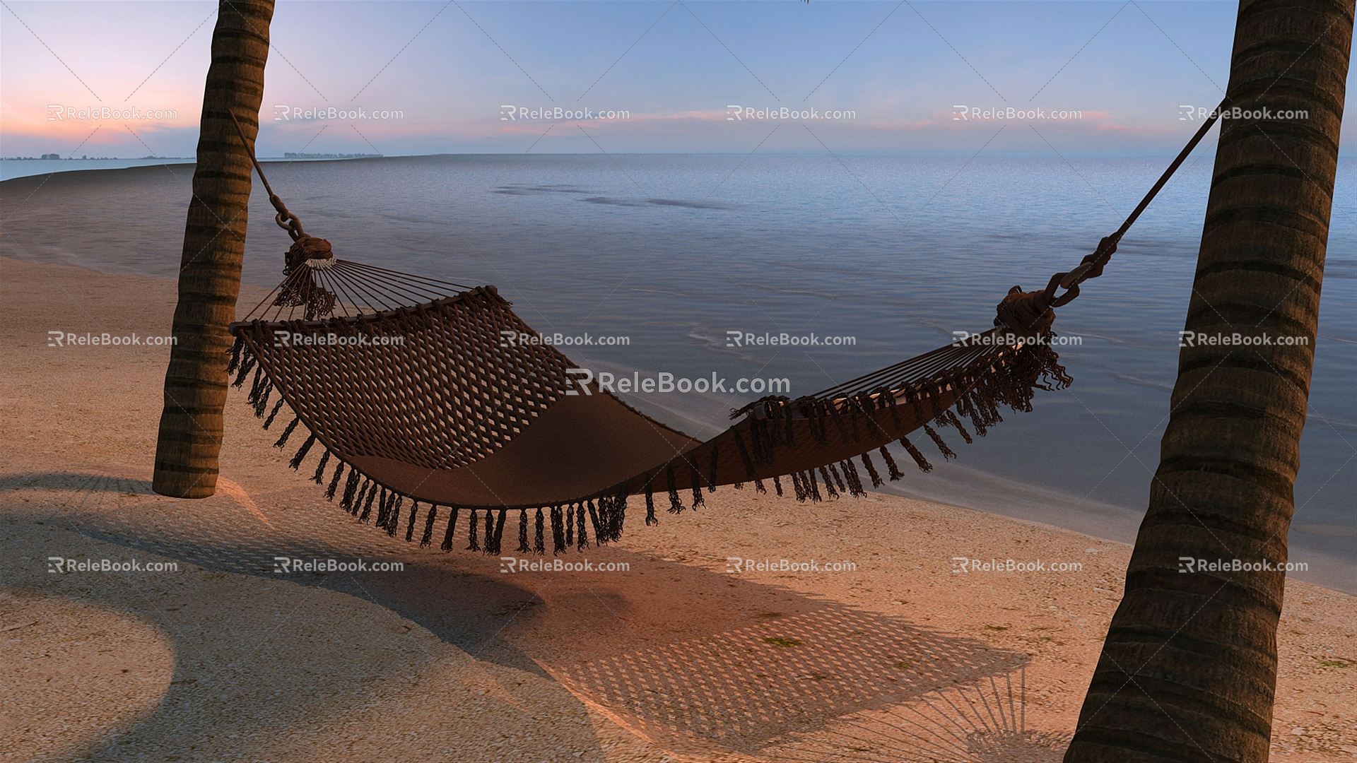 Hammock hanging bed 3d model