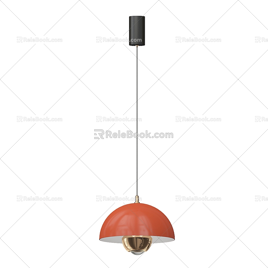 Modern Simple Light Luxury Chandelier 3d model