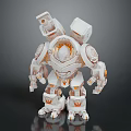 Modern Robot Mech Warrior Mech Soldier Machine Battlearm Mechanical Battlearm 3d model