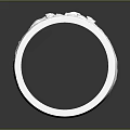 Elegant Silver Fashion Ring Featuring Carved Textured Surface And Metallic Finish
