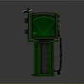 Green Industrial Equipment Featuring Display Screen Antenna Control Panel Stand And Cable