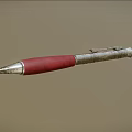 Red Grip Silver Body Writing Pen With Metal Clip For Daily Use