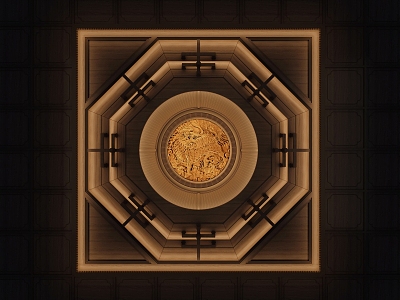 New Chinese-style Ceiling Chinese-style Ceiling model