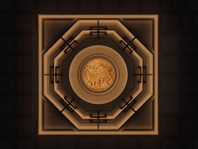New Chinese-style Ceiling Chinese-style Ceiling 3d model