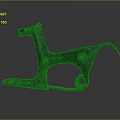 Vintage Bronze Horse Shaped Decorative Ornament For Home Living Decoration