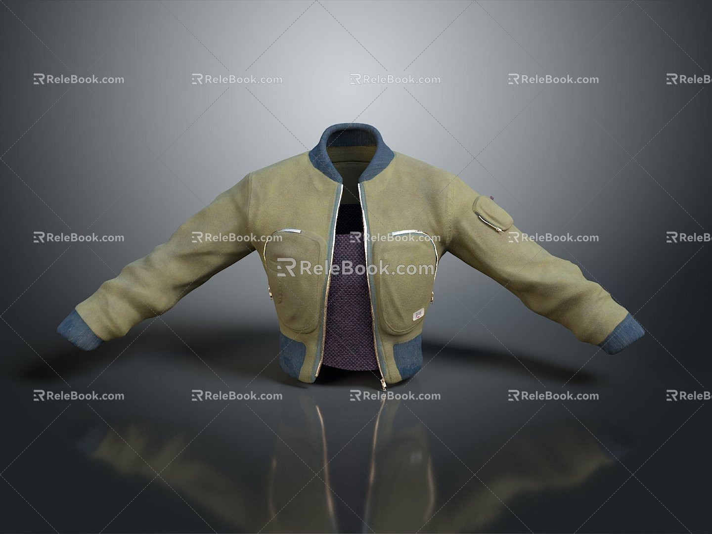 Jacket Leather Jacket Fashion Jacket Casual Jacket Windproof Jacket Windproof Jacket Denim Jacket Men Jacket 3d model