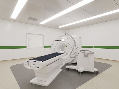 Modern CT Room Hospital 3d model