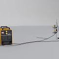 Yellow Industrial Welding Machine With Power Cord And Welding Torch