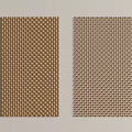 Intricate Woven Texture Brown and Beige Decorative Interior Wall Panels Design