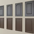 Various Wooden Wardrobe Doors With Different Panel Designs And Decorative Patterns