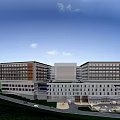Modern Multi Story School Buildings With Connected Structures And Green Campus Landscape
