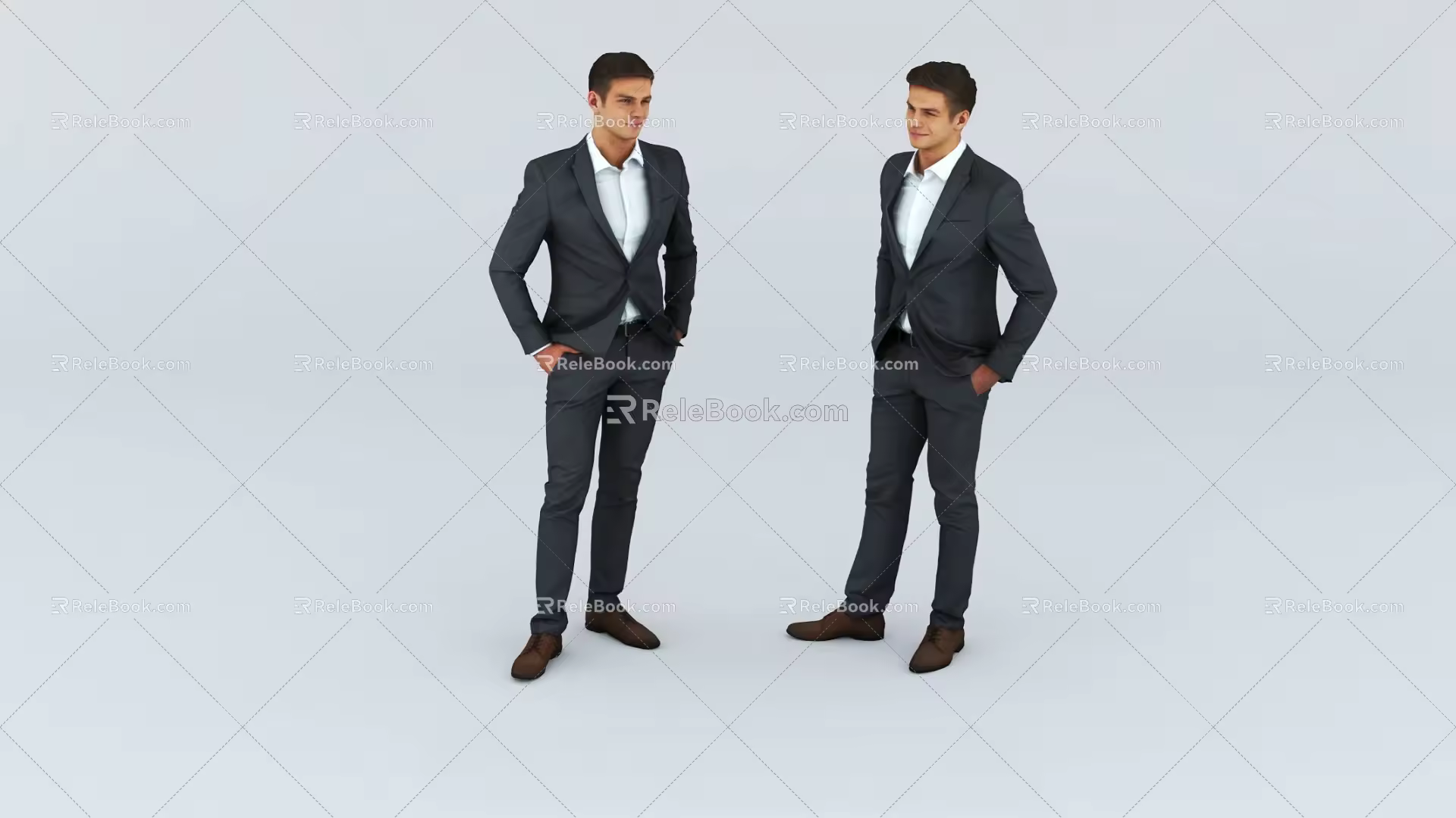 Business people 3d model