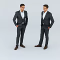 Business people 3d model