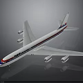 ZBC Pacific Airliner Aerospace Model Features Detailed White Red Blue Livery Design