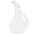 Contemporary Silver Teapot With Smooth Curved Body And Stylish Handle For Tea Time