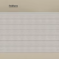 Modern Pollform Roman Shades In Neutral Linen Fabric With Striped Design