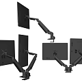 Modern stand monitor computer stand arm 3d model