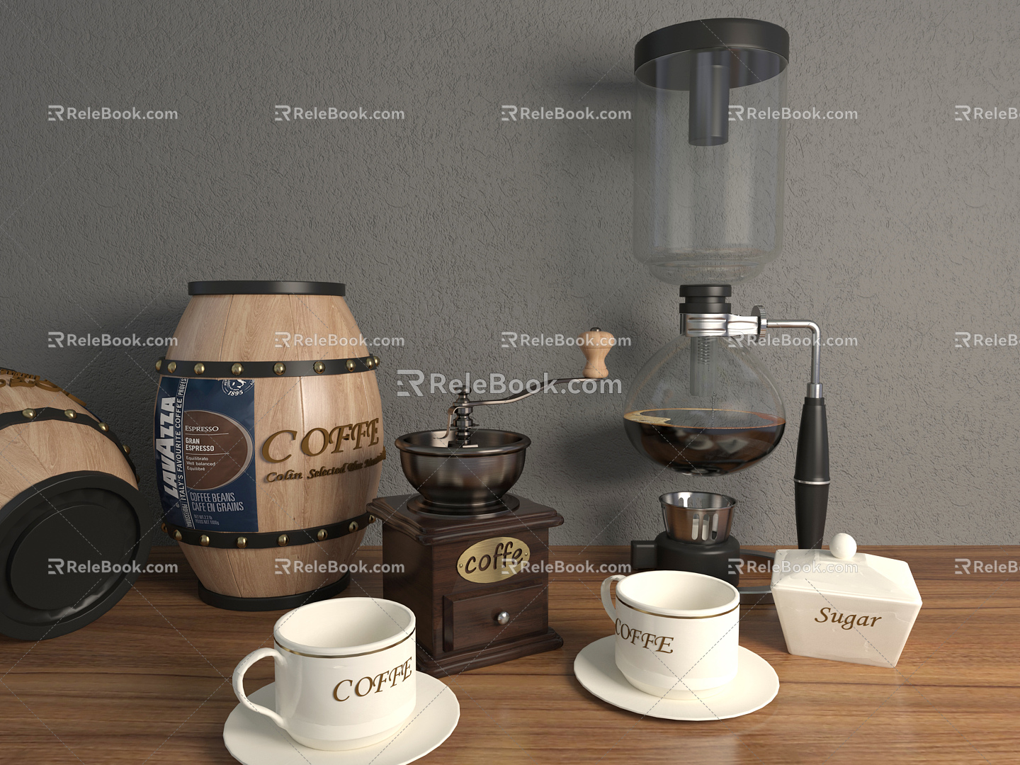 American coffee cup coffee series one 3d model