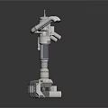 Industrial Robotic Arm Equipment With White Structure Red Indicator And Multiple Interfaces