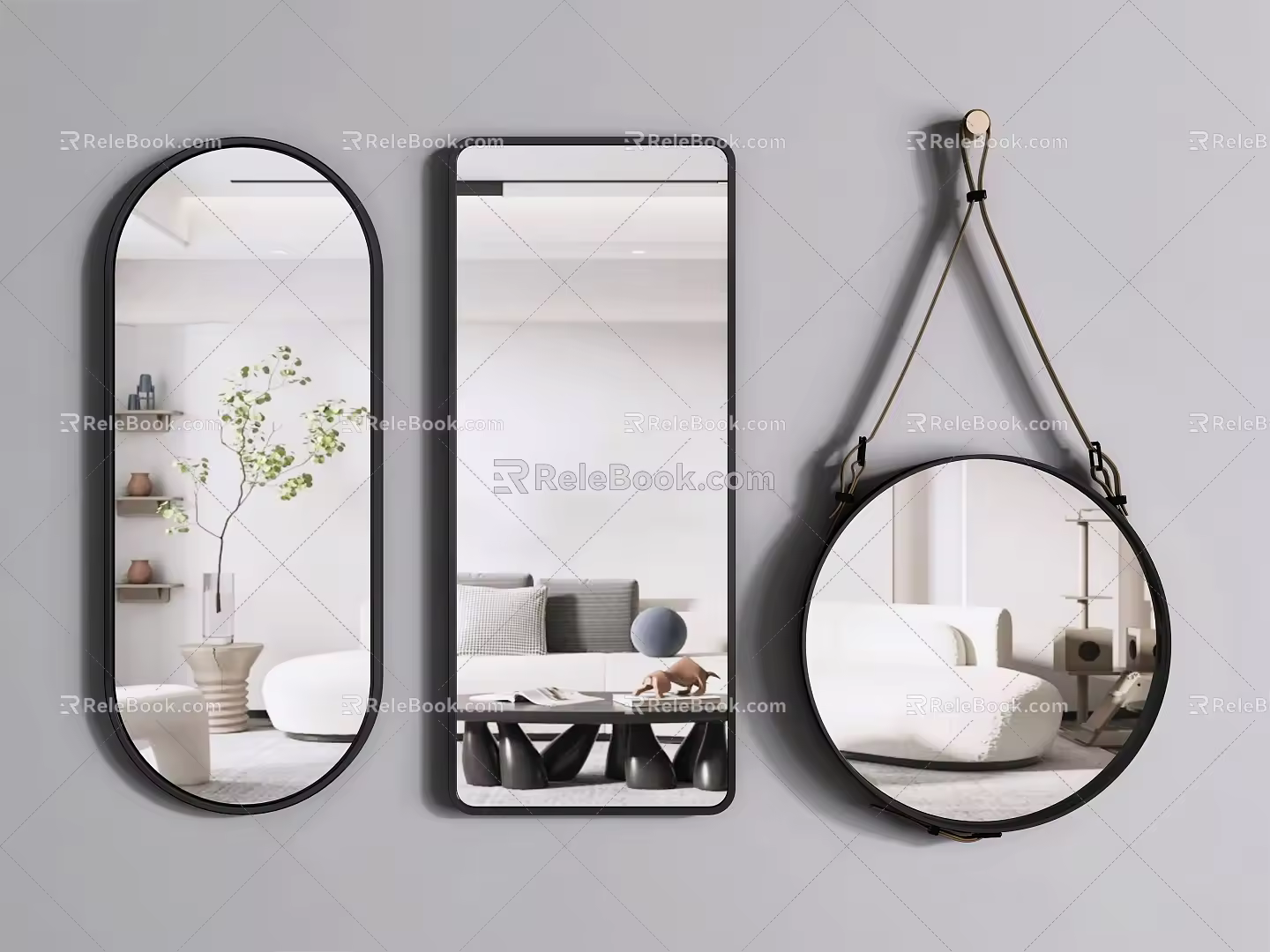 Modern Mirror 3d model
