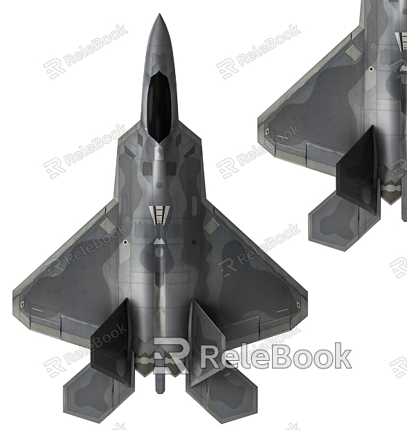 Modern fighter stealth fighter model