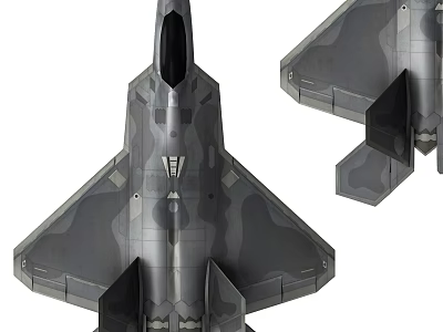 Modern fighter stealth fighter 3d model