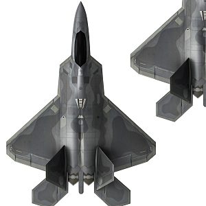 Modern fighter stealth fighter 3d model